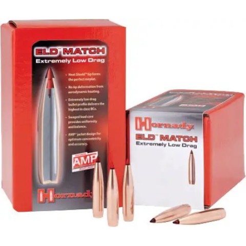 Пуля Hornady ELD Match кал .338 масса 285 гр (18.5 г) 50 шт