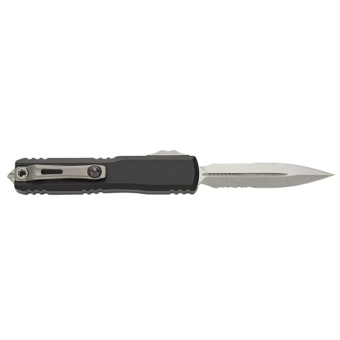 Нож Microtech Ultratech GEN IV D/E Stonewash, полуссерейтор black