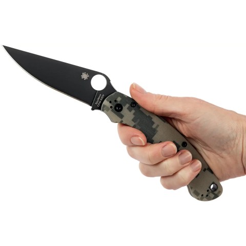 Нож Spyderco Military 2 Black Blade Camo