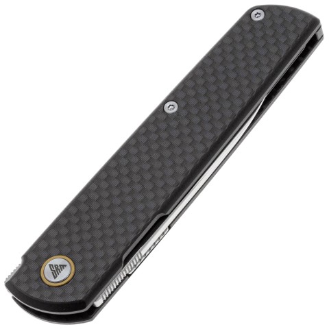 Ніж SRM Qrick 408L-KB, Sandvik 14C28N, G10 + carbon fiber, чорний