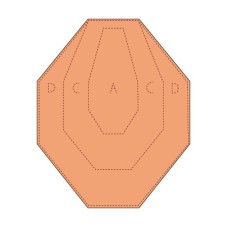 Мишень из гофрокартона 460х580 IPSC классическая