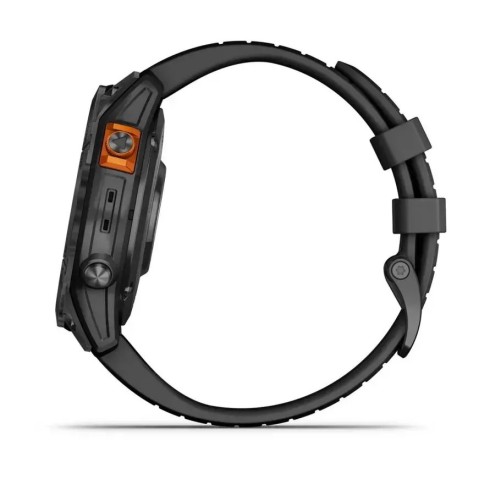 Смарт-часы Garmin fenix 7 Pro Solar Edition сланцево-серые с черным ремешком