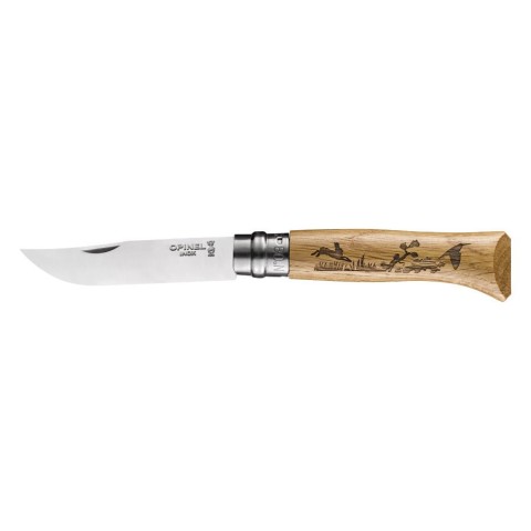 Ніж Opinel №8 VRI Animalia Заєць, дуб (002333)