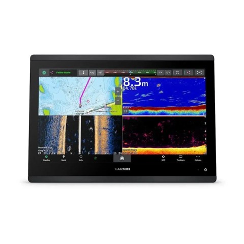 Картплоттер Garmin GPSMAP 1623xsv SideVü, ClearVü та традиційний CHIRP-сонар з базовою картою світу