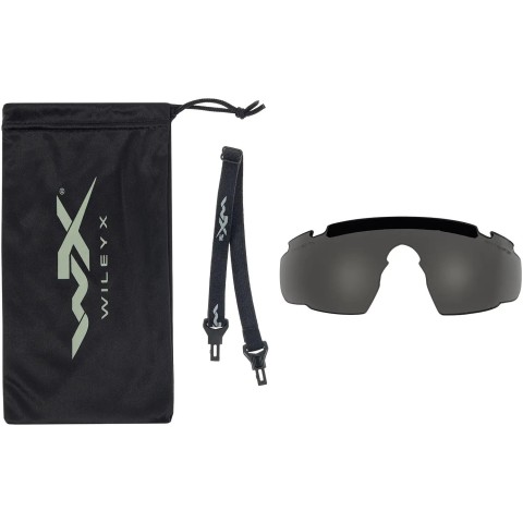 Очки баллистические Wiley X Saber Advanced. 2 линзы (Grey/Rust) оправа Black