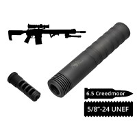 Глушник розбірний 2в1 з ДГК AFTactical S44M24 6.5 Creedmoor 5/8