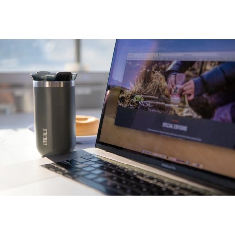 Термокухоль Wacaco Octaroma Lungo 300 мл, сірий