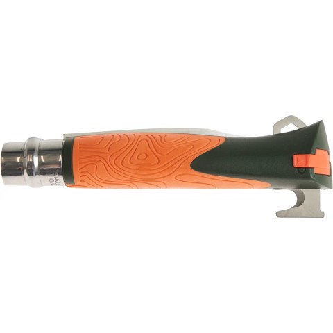 Нож Opinel №12 Explore, w/ Tick Remover ц:orange