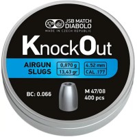 Пули пневм JSB Diabolo KnockOut Slugs 4,52 мм , 0,870 г, 400 шт/уп
