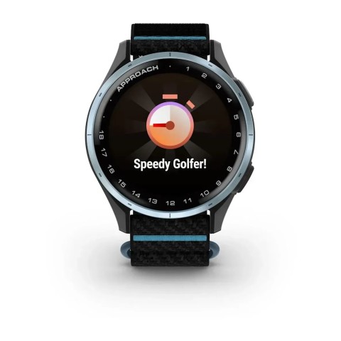 Смарт-годинник Garmin Approach J1 з чорно-блакитним ремінцем ComfortFit