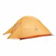 Намет надлегкий тримісний  з футпринтом Naturehike Cloud Up 3 Updated NH18T030-T, 210T, помаранчевий