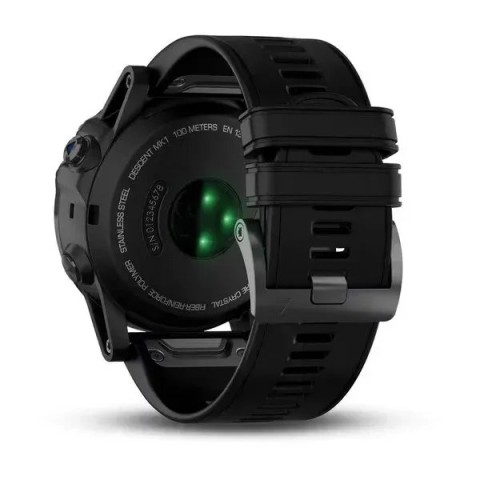 Смарт-годинник Garmin Descent Mk1 титановий з силіконовим ремінцем