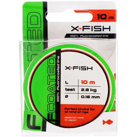 Флюорокарбон X-Fish FCoated 10m 0.16mm 2.8kg