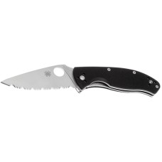 Нож Spyderco Tenacious, серрейтор ц:black
