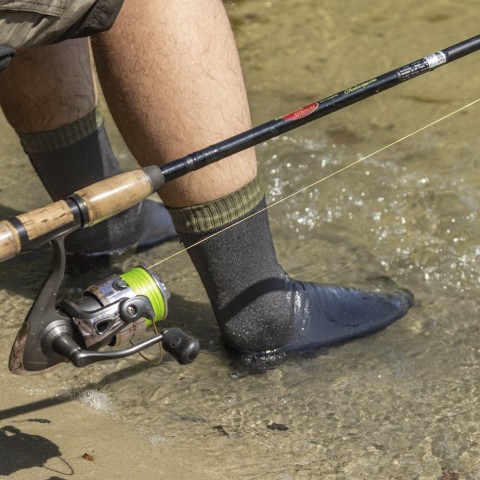 Шкарпетки водонепроникні Dexshell Thermlite, p-p М, з зеленою смужкою