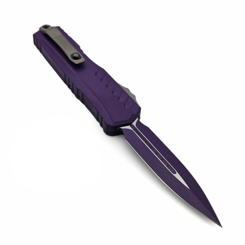 Ніж Microtech Cypher II D/E OTF, Standard, Cerakote Total Purple