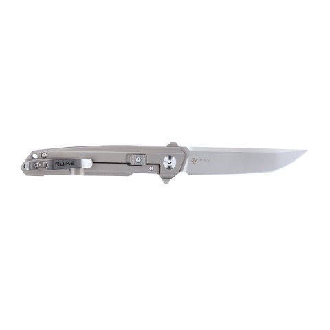 Ніж складаний туристичний Ruike M126-TZ, (9.1 см) steel 154СМ / TC4 (титан) сірий