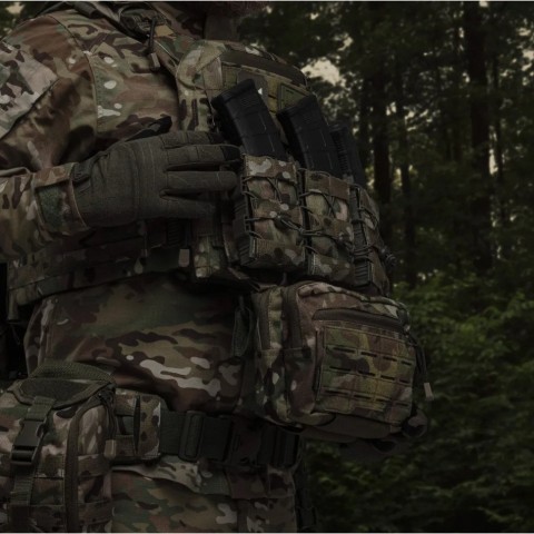 Сумка-напашник Ukrarmor PRO. Розмір L (16х28 см). Матеріал Cordura 500D Мультикам