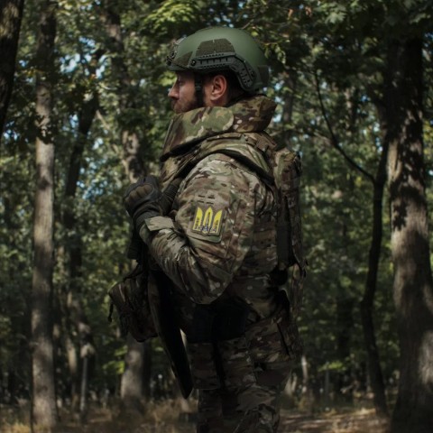 Сумка-напашник Ukrarmor PRO. Розмір L (16х28 см). Матеріал Cordura 500D Мультикам
