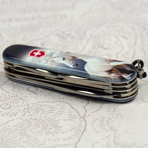 Складаний ніж Victorinox HUNTSMAN ZODIAC Магічний кінь 1.3713.3.Z5280pk