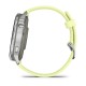 Смарт-часы Garmin Venu 4 (45 мм) серебристый с цитроновым силиконовым ремешком