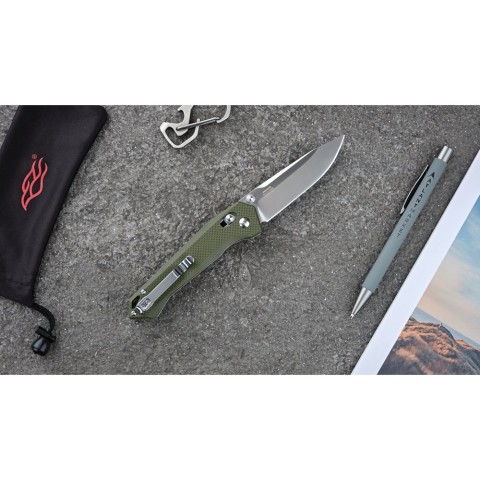 Ніж складаний туристичний  Firebird FB7651 (8.3 см) 440С / G10 зелений