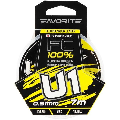 Флюорокарбон Favorite U1 FC 7m #30/0.91mm 106.2lb/48.18kg