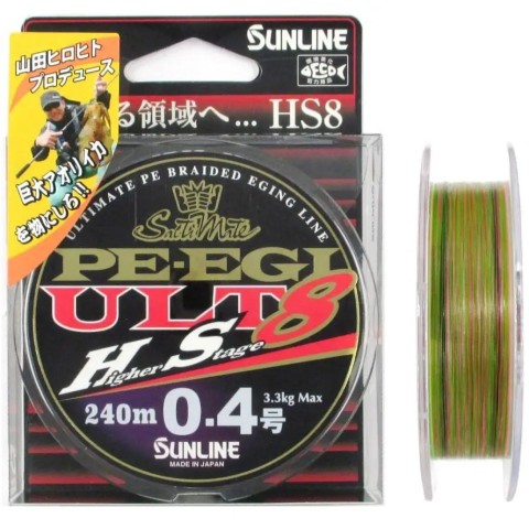 Шнур Sunline PE EGI ULT HS8 180m #0.6/0.128mm 4.5kg