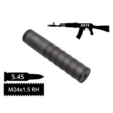 Глушник розбірний AFTactical S44, 5.45мм, 24x1.5 Rh, АК74 | АКС74У