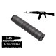Глушник розбірний AFTactical S44, 5.45мм, 24x1.5 Rh, АК74 | АКС74У