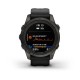 Смарт-годинник Garmin fenix 7S Pro Sapphire Solar Edition карбоново-сірий титановий DLC з чорним ремінцем