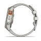 Смарт-часы Garmin fenix 7 Pro Sapphire Solar Edition титановые с туманно-серым/темно-оранжевым ремешком