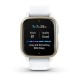Смарт-годинник Garmin Venu Sq 2 білий з кремово-золотистим безелем