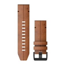Ремінці для годинника Garmin QuickFit 26 шкіряні, каштанового кольору