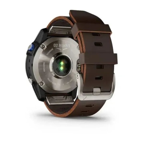 Смарт-годинник Garmin D2 Mach 1 з коричневим ремінцем Оксфорд