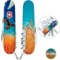 Ніж Victorinox Climber Ukraine 91мм,14функ ,Вільний Сокіл