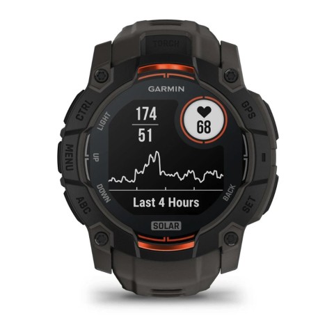 Годинник-навігатор Garmin Instinct 3 Solar 50мм Black with Charcoal 010-02935-00