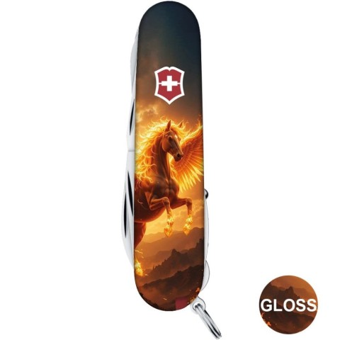 Складаний ніж Victorinox HUNTSMAN ZODIAC Вогняний пегас 1.3713.3.Z5250pk