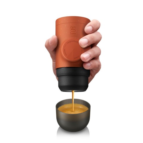 Портативна еспресо-кавоварка Wacaco Minipresso GR2, механічна, для меленої кави, помаранчевий