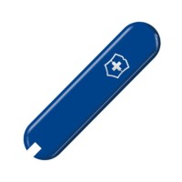 Накладка на ніж Victorinox 58мм blue передня з лого (Fa+)