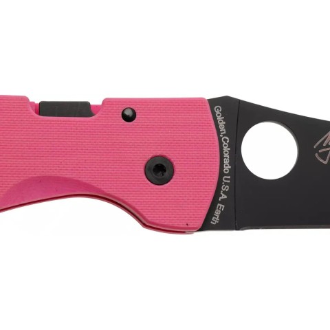 Нож Spyderco MicroJimbo Black Blade ц:pink