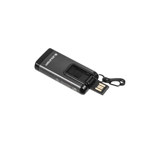 Фонарь-брелок LedLenser K6R Gray с режимом красного света, заряжаемый, 400/200/20