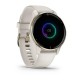 Смарт-годинник Garmin Venu 2 Plus айворі з кремово-золотистим безелем і силіконовим ремінцем