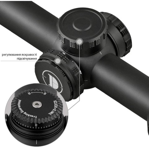 Приціл DISCOVERY Optics ED-AR 1-6X24IR 30mm підсвічування