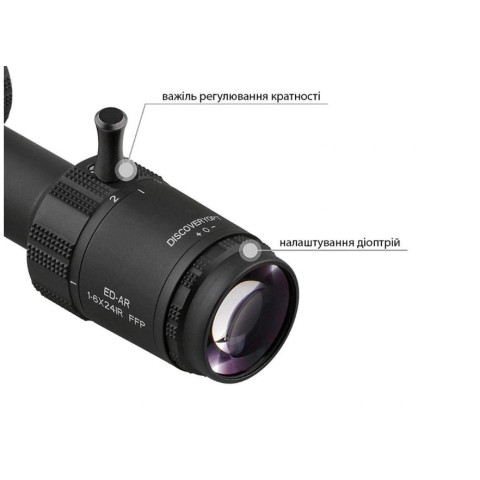 Оптичний приціл Discovery Optics ED-AR 1-6x24IR FFP (30 мм, підсвічування)