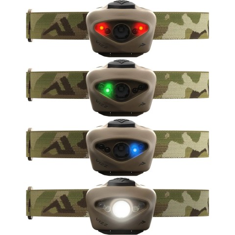 Фонарь налобный Princeton Tec Vizz RGB, 550 Lumens ц:multicam