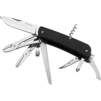 Багатофункціональний ніж Ruike Criterion L51, (8.5 см) 12C27 / G10 чорний, 23 інстр.