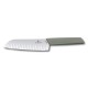 Кухонний ніж Victorinox Swiss Modern Santoku лезо 17см ріфл. з зел. ручкою (блістер)