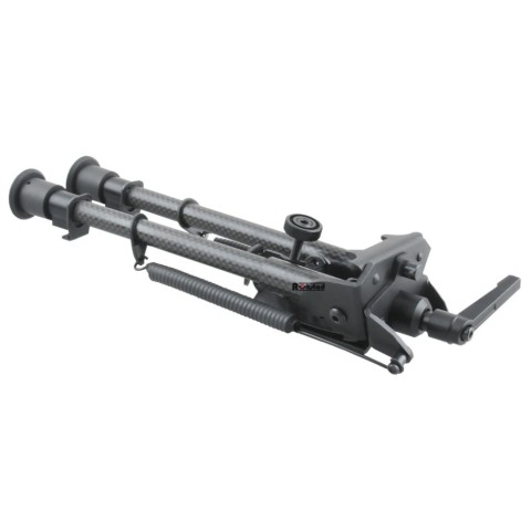 Сошки Vector Optics 230-345 мм Карбонове волокно, підпружинені з ричагом