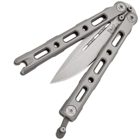 Ніж Benchmade Laro, balisong, titanium, 82